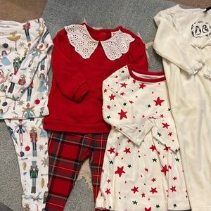 Baby girl Holiday Clothes Bundle